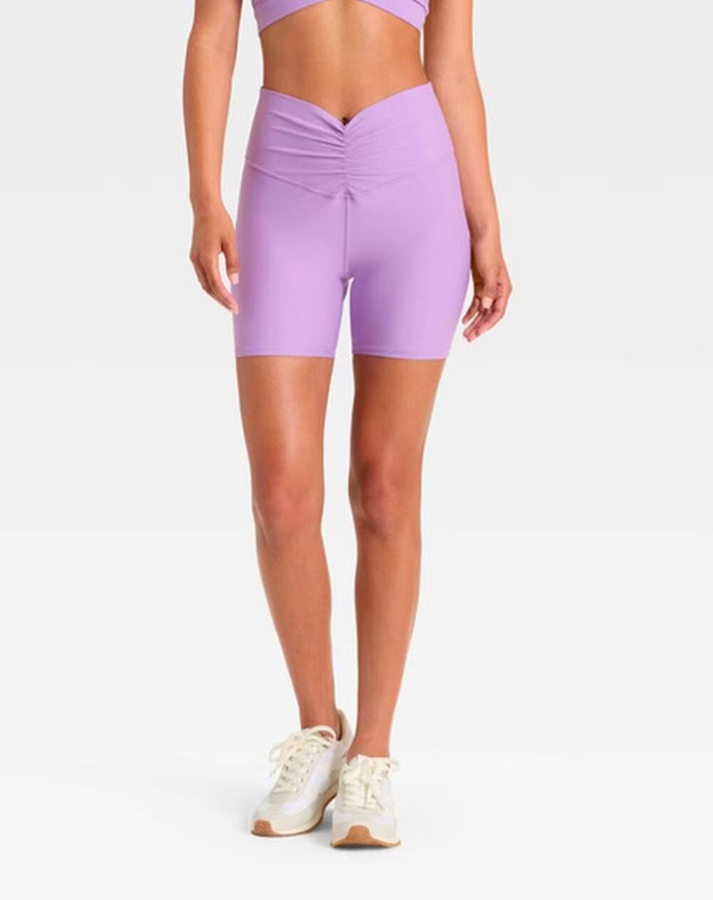 JoyLab Ruched Purple Shorts Large